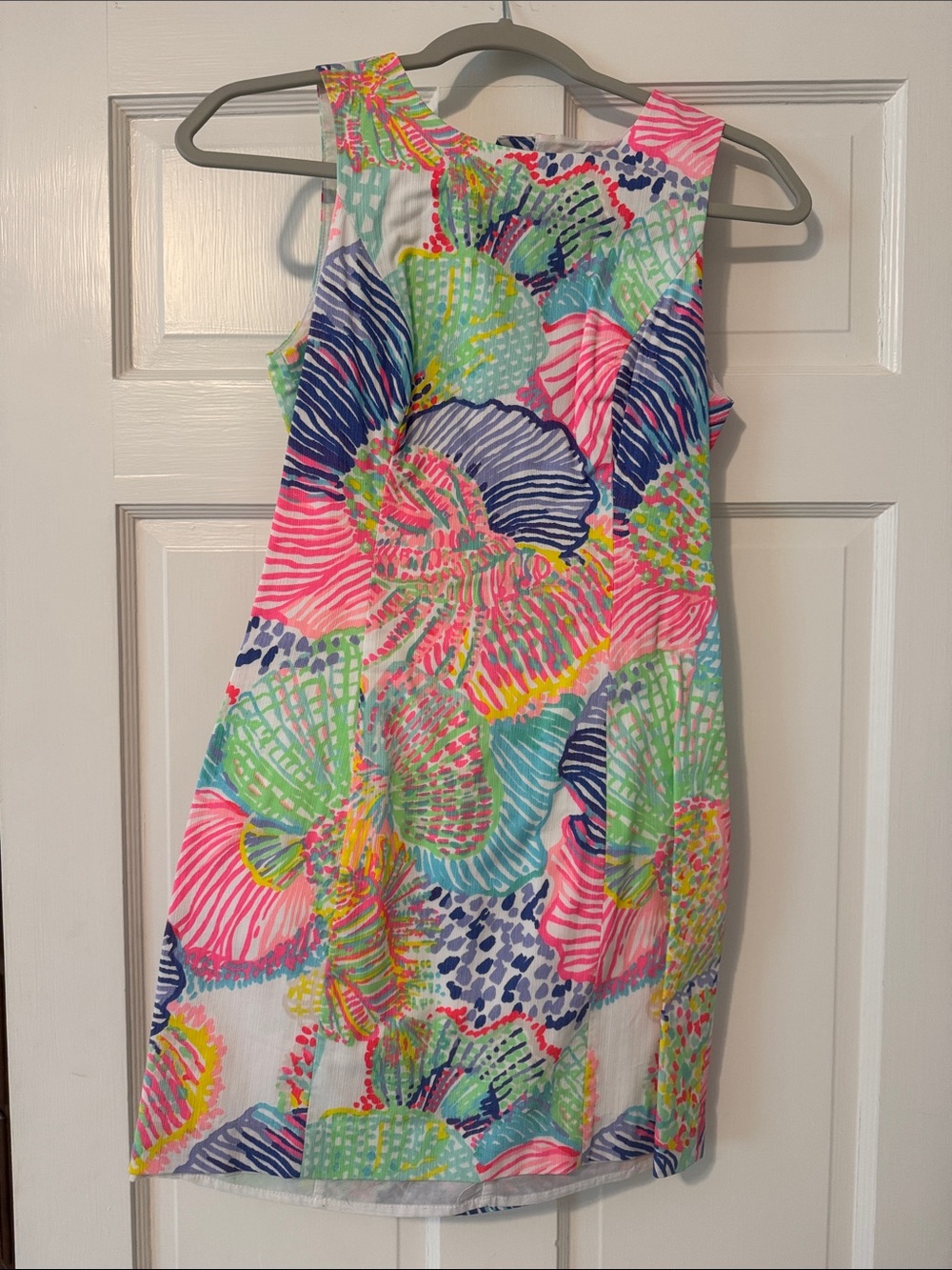 Lilly Pulitzer Multicolor Shell-Print Sleeveless Dress - Pink, Blue, Green